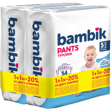 Подгузники-трусики Bambik 5 12-17кг 34+34 шт