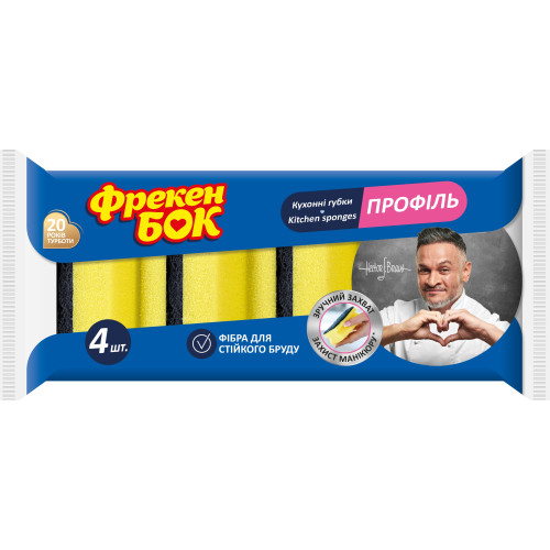 Губка кухонная Фрекен Бок Профиль 4 шт