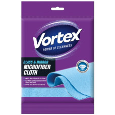 Салфетка для уборки Vortex микрофибра для стекол и зеркал 1 шт