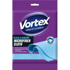 Салфетка для уборки Vortex микрофибра для стекол и зеркал 1 шт