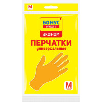 Перчатки для уборки Бонус Эконом универсальные размер М
