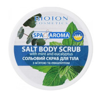 Сольовий скраб для тіла Spa&Aroma з м`ятою та евкаліптом 250 мл