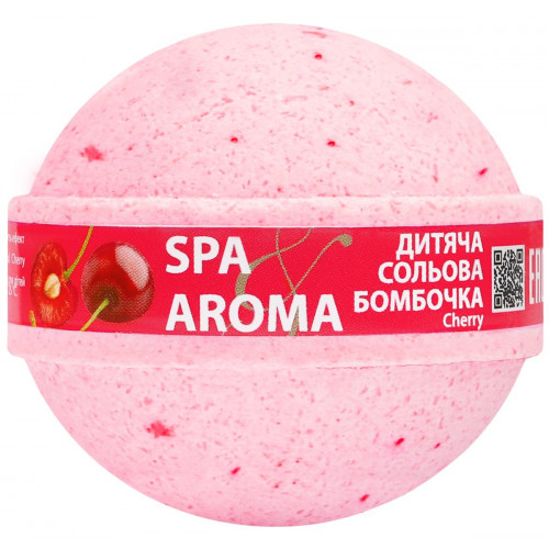 Бомбочка для ванни Bioton дитяча сольова Cherry 75 гр