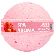 Бомбочка для ванни Bioton дитяча сольова. Strawberry 75 гр