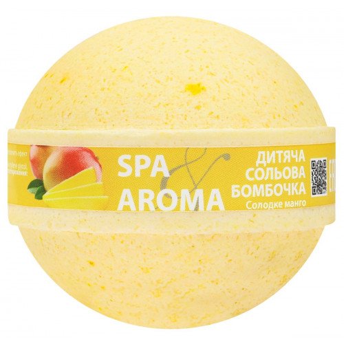 Бомбочка для ванни Bioton дитяча сольова Mango 75 гр