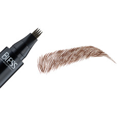 Маркер для бровей Bless Beauty WOW TATTOO BROW PEN №01 темно-коричневый