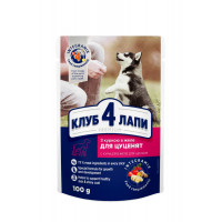 Корм для щенков Club 4 Paws с курицей в желе 100 гр