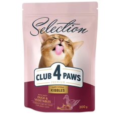Корм сухой для котов Club 4 Paws Premium Seleclion с уткой и овощами 300 гр