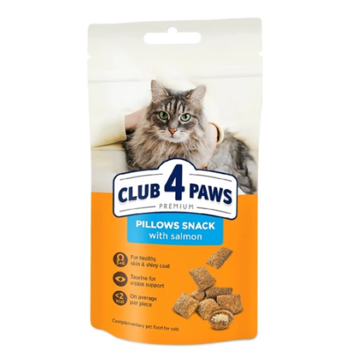 Ласощі для котів Club 4 Paws Premium з лососем 60 гр