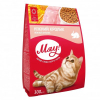Корм сухий для котів Мяу! Ніжний кролик 300 гр