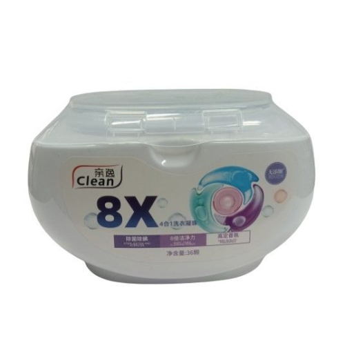 Капсулы для стирки Clean 8X 5в1 сердечко 36 шт