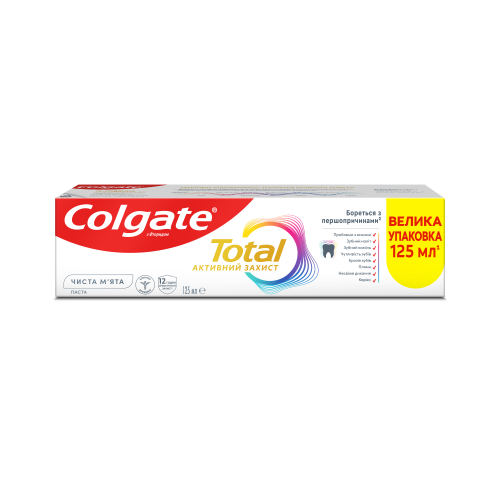 Зубная паста Colgate Total Активная защита Чистая мята 125 мл