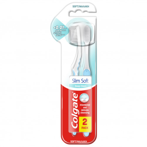 Зубна щітка Colgate Soft Slim Deep Clean м'яка 2 шт