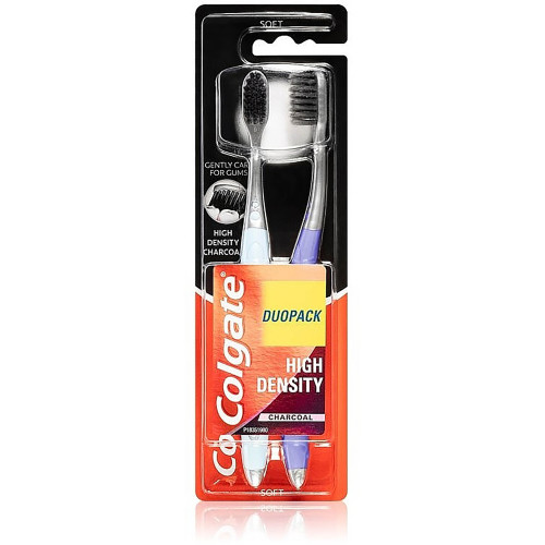 Зубная щетка Colgate High Density Charcoal мягкая 2 шт