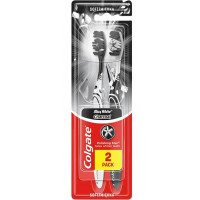 Зубная щетка Colgate Max White Charcoal cредней жесткости 2 шт