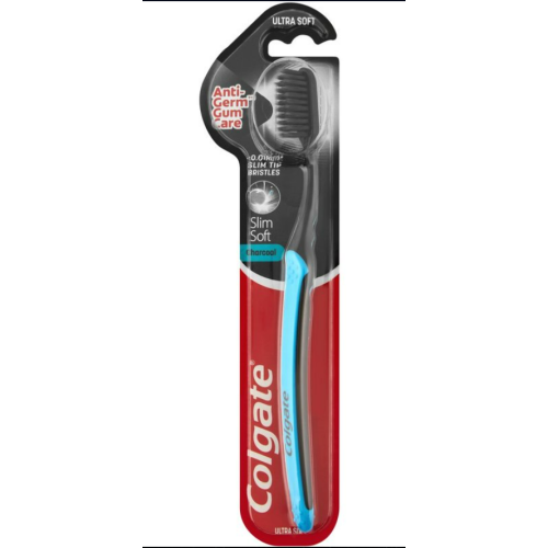 Зубна щітка Colgate Slim Soft Black Charcoal м'яка 1 шт