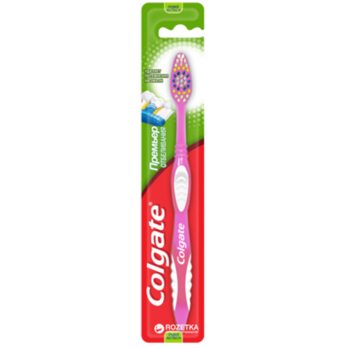 Зубная щетка Colgate Премьер отбеливания средней жесткости 1 шт