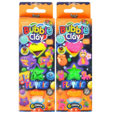 Набір для творчості Bubble Clay Fluoric 6 кольорів BBC-FL-6-01-02U ДТ-ТЛ-02-81