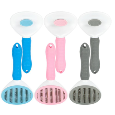 Щетка-сликер-пуходерка для животных 20*10 см самоочищающаяся CW-114 g
