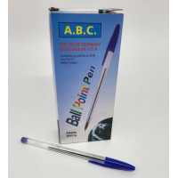 Ручка кулькова "A.B.C" синя AA934 0,1мм 1шт (PRC)