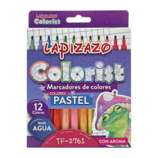 Набір фломастерів ломастери LAPIZAZO Pastel Aroma 12 кольрів  арт.TF-2761