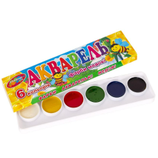 Акварель 6 кольорів Color-it медова кортон 18*3.5 см