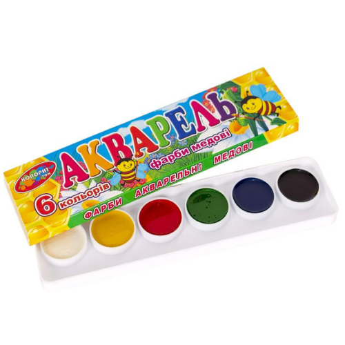 Акварель 6 цветов Color-it медовый кортон 18*3.5 см