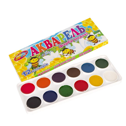 Акварель 12 цветов Color-it медовый кортон 18*7 см