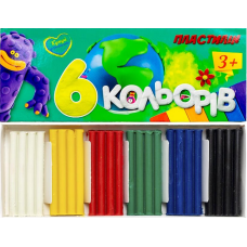 Пластилін Jumbi 6 кольорів 4630019