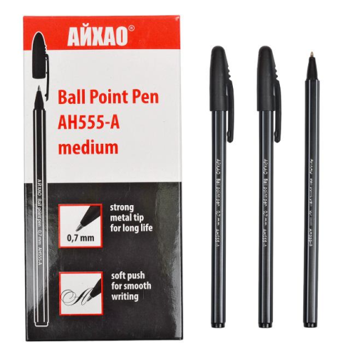 Ручка шариковая AH-555 AIHAO Original черная