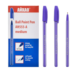 Ручка кулькова AH-555 AIHAO Original фіолетова