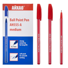 Ручка кулькова AH-555 AIHAO Original червона