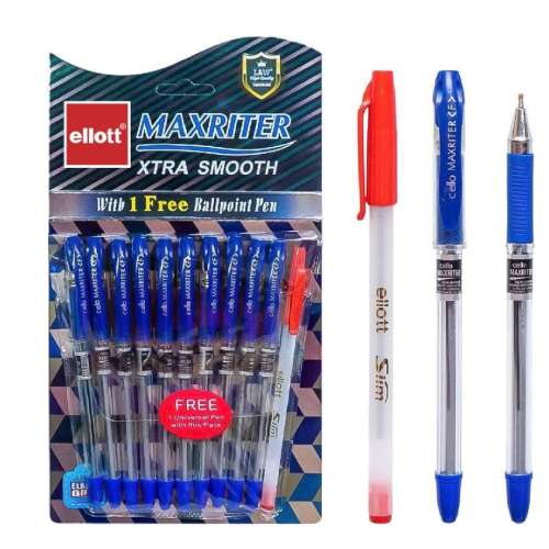 Набор ручек  масляная MAXRITER CL727+1 "Ellott" синяя