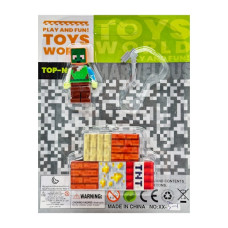 Конструктор Магнітний Minecraft Кубики 5 шт з фігуркою арт.1508-BJ011 *12