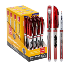 Ручка масляна Ellott Writo-meter CL-8048-12 червона