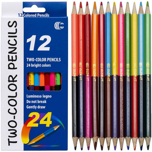 Набор карандашей Two-color 12/24 цветов.