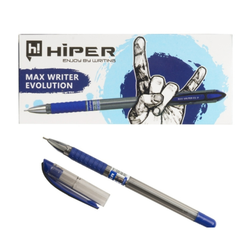 Ручка масляна Hiper Max Writer HO-335 синя