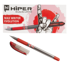 Ручка масляна Hiper Max Writer HO-335 червона