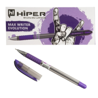 Ручка масляна Hiper Max Writer HO-335 фіолетова