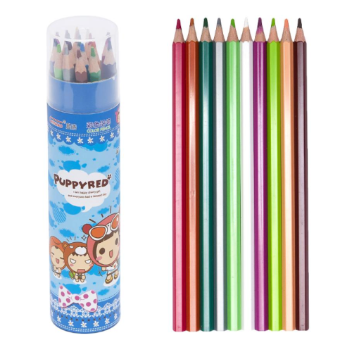 Набор карандаш Puppy Red в тубусе 18 цветов №-6181
