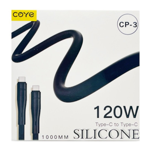 Кабель COYE 1000мм 120W силикон Type-C-Type-C арт.CP-3