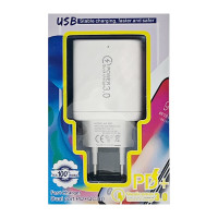 Зарядний блок Fast Charger PD+ на 3 USB входи з Type-C арт.13-03