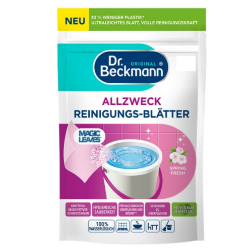 Универсальные водорастворимые салфетки Dr.Beckmann для уборки Spring Fresh 20 шт