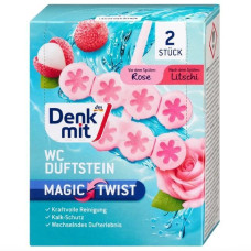 Туалетный блок Denkmit Magic Twist Rose & Litschi 2 шт