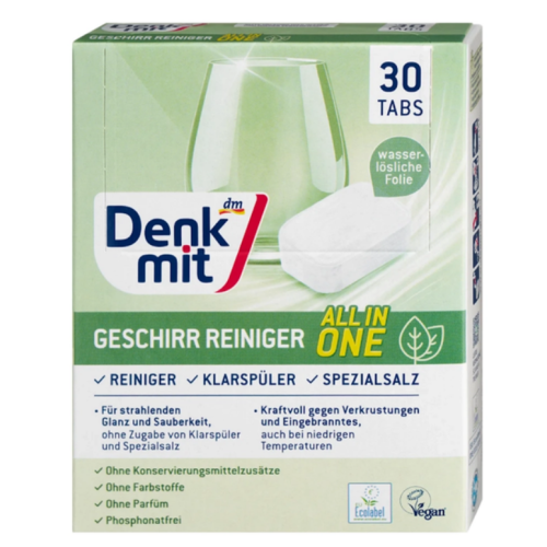 Таблетки для посудомоечной машины Denkmit Nature 30 шт