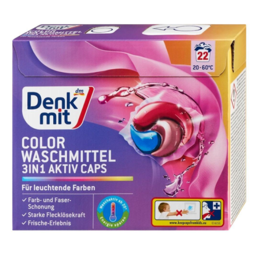 Капсулы Denkmit Activ 3in1 Color 22 шт