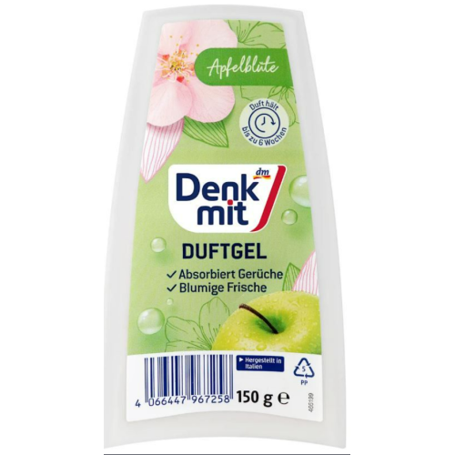 Освежитель воздуха гелевый Denkmit Apfelblüte 150 гр