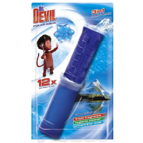Точечный туалетный блок Dr.Devil 3в1 Polar Aqua 75 мл