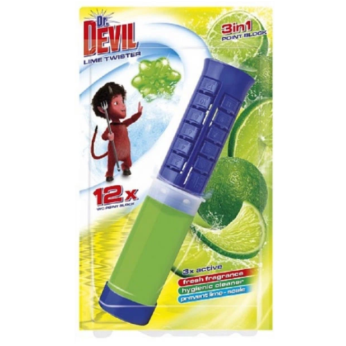 Точечный туалетный блок Dr.Devil 3в1 Lime Twister 75 мл