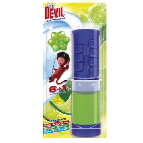 Точечный туалетный блок Dr.Devil 3в1 Lime Twister 45 мл